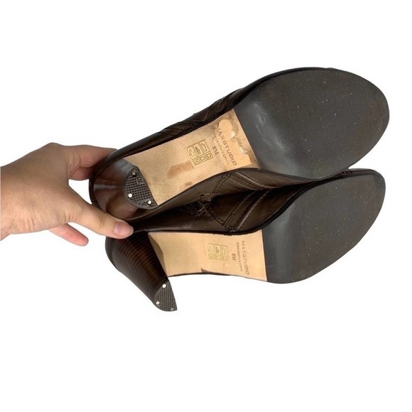 Max studio dark brown Kaiser ankle boot size 8M - Picture 4 of 12